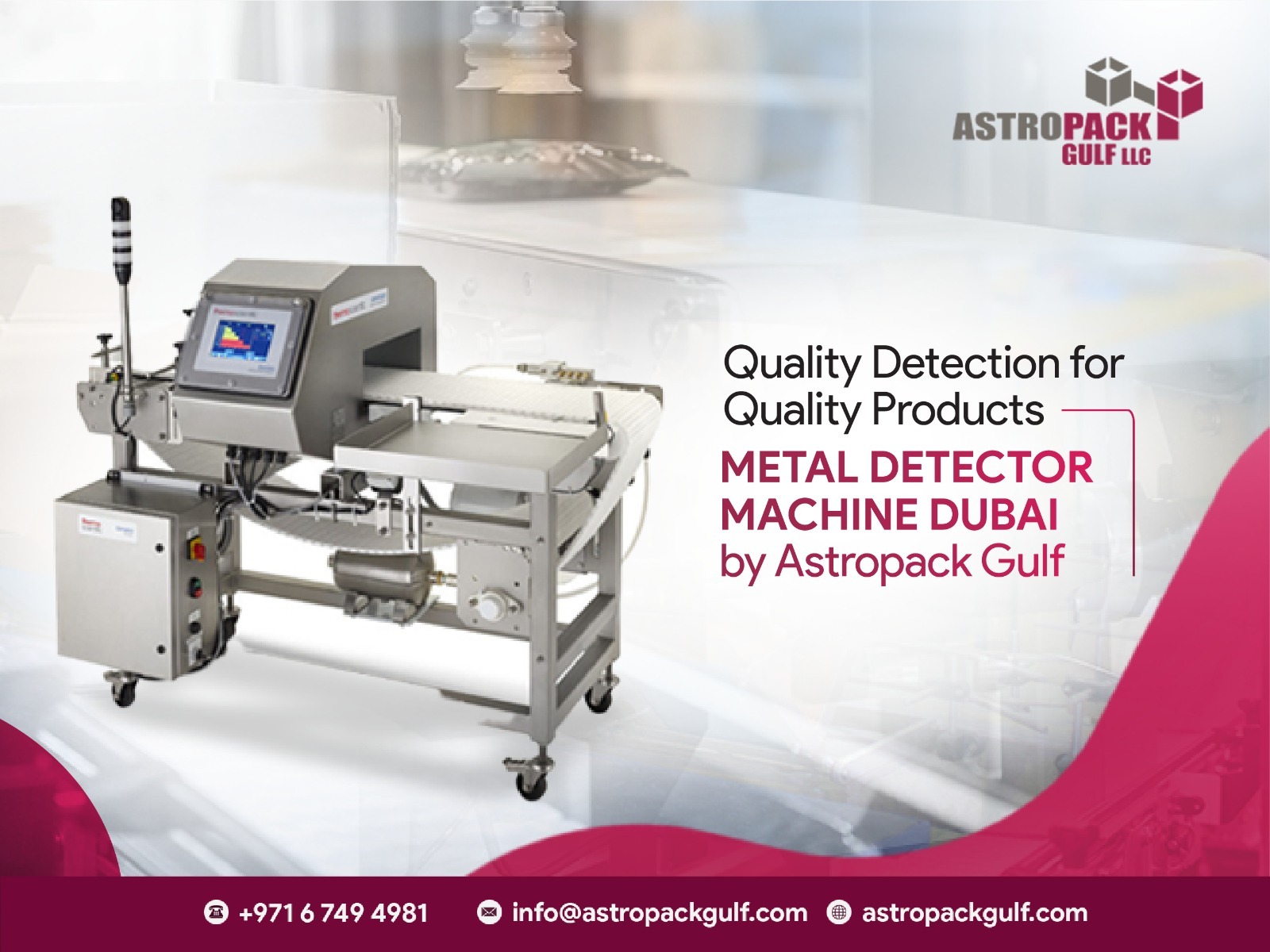 Looking for the most reliable metal detector machine dubai ? Astropack has the solution