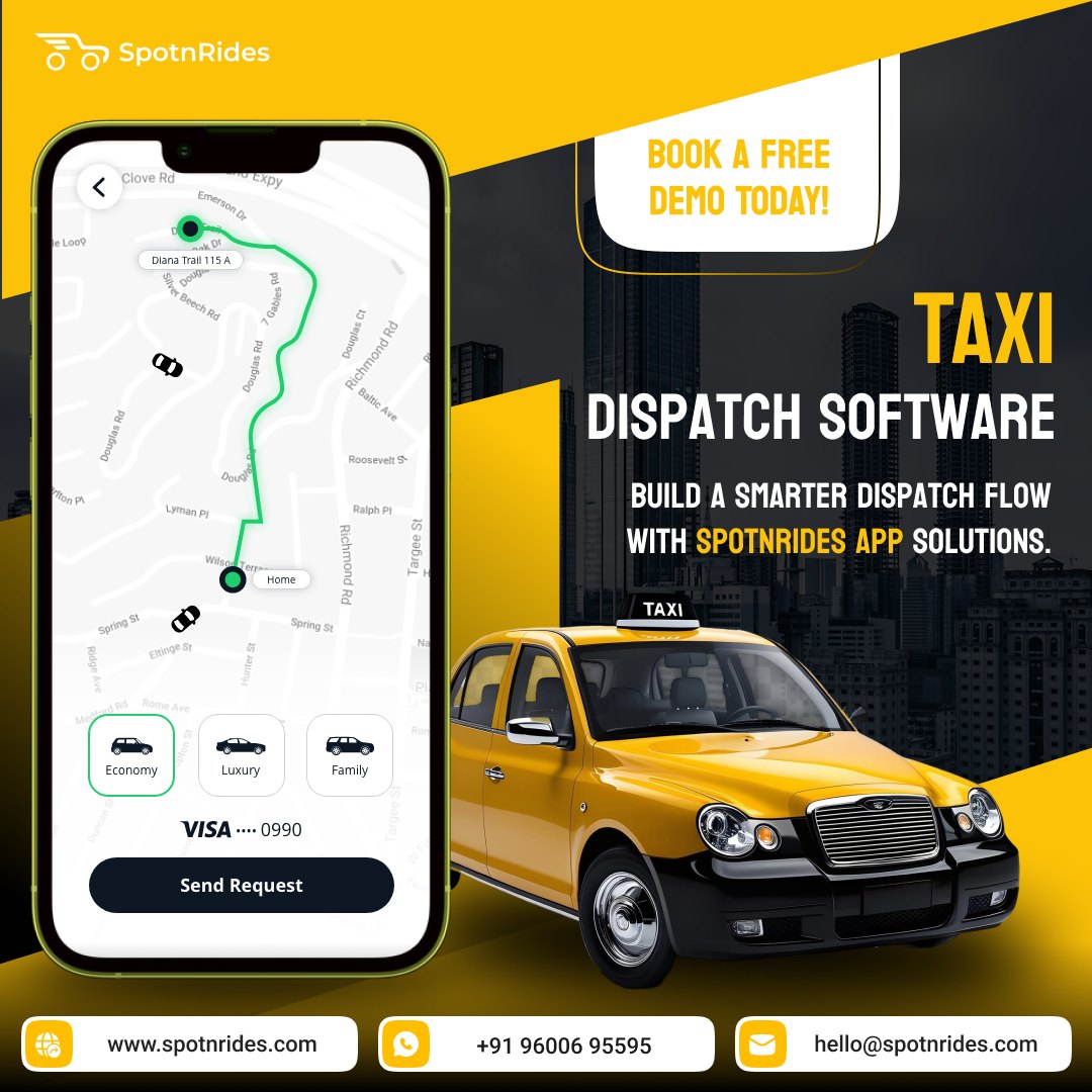 SpotnRides Taxi Dispatch Software – Fast, Smart & Reliable